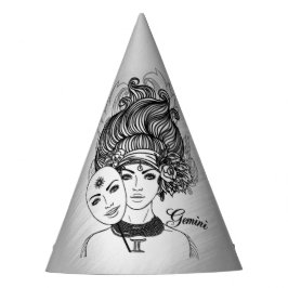 Gemini Masked Lady Zodiac Partyhütchen