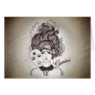 Gemini Masqué Lady Zodiac Rustique