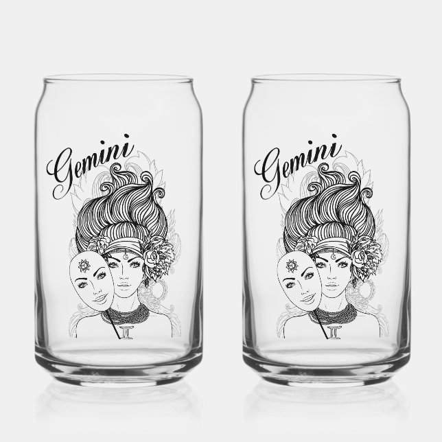Gemini Masqué Lady Zodiac Verre (Recto)