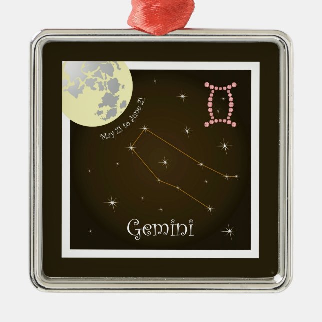 Gemini May 21 to June 21 Ornament (Vorne)