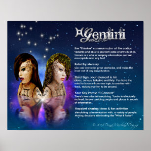 Gemini-Merkmale Poster
