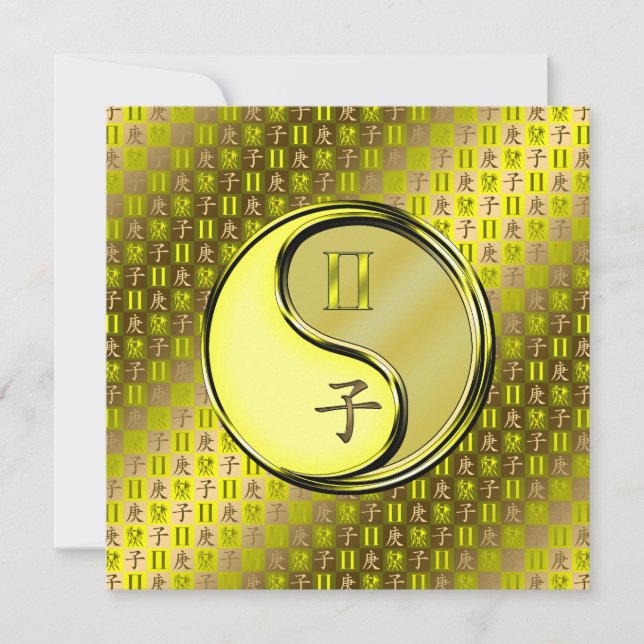 Gemini & Metal Rat Karte (Vorderseite)