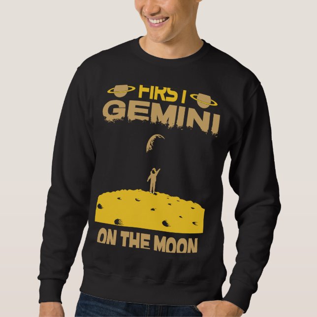 Gemini On The Moon Sweatshirt (Vorderseite)