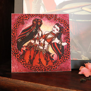 Gemini Original Belly Dance Art Poster