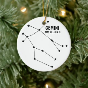 Gemini-Ornament Keramik Ornament