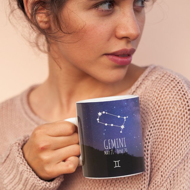 Gemini | Personalisierte Sternbilder Kaffeetasse (Von Creator hochgeladen)