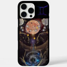 Gemini Phone Case, schwarz iPhone 16 Pro Max Hülle