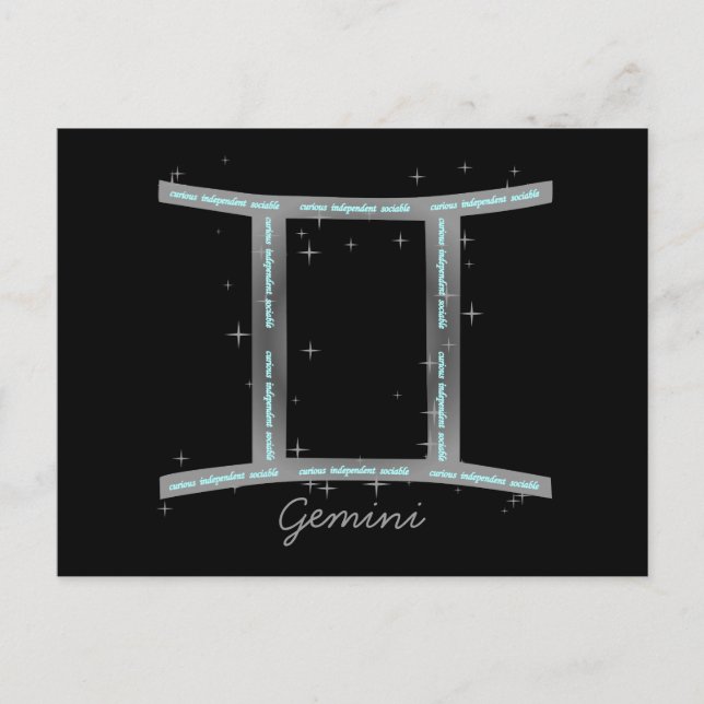 Gemini Postkarte (Vorderseite)