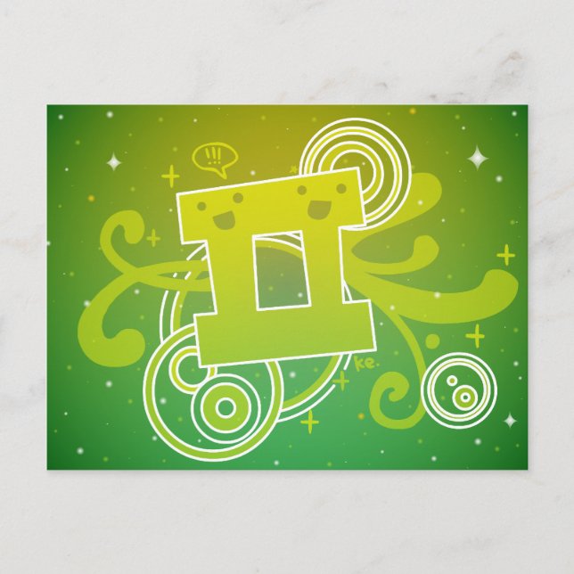 Gemini Postkarte (Vorderseite)