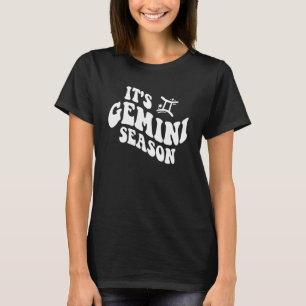 Gemini Retro März April Astrologie Gemini Zodiac S T-Shirt