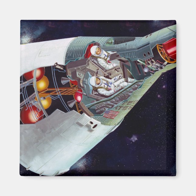 Gemini Spacecraft Ausschnitt Magnet (Vorne)