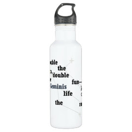 Gemini Spaß & Inspirierend Design für Tagesgebrauc Edelstahlflasche