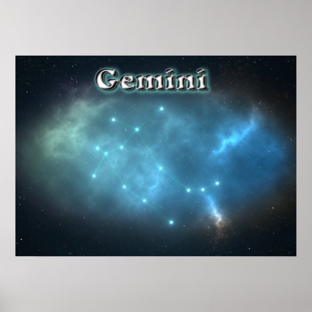 Gemini-Sternbild Poster (Vorne)