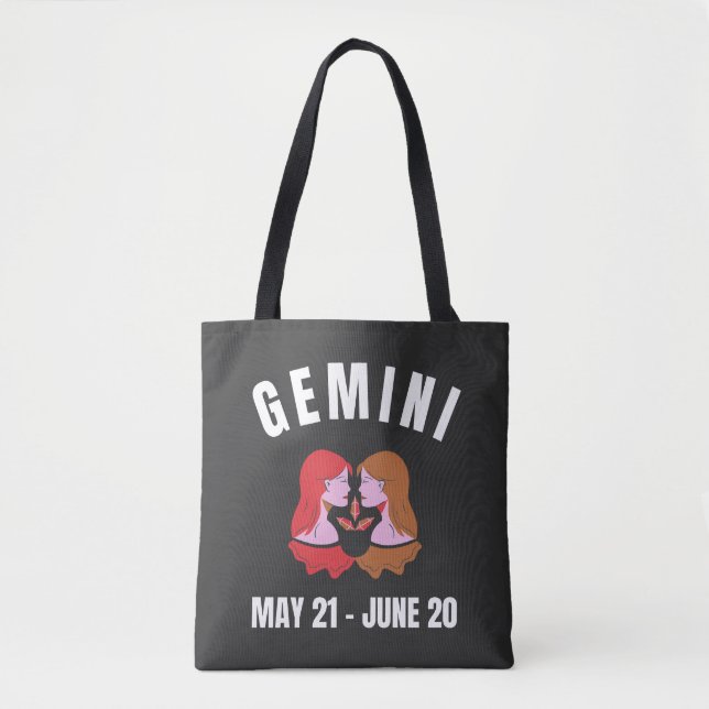 Gemini-Sternzeichen Tasche (Vorderseite)
