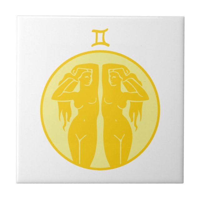 Gemini-Symbol Fliese (Vorderseite)