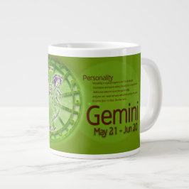 Gemini Symbol Horoskop Info Jumbo-Tasse