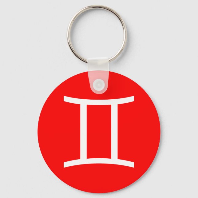 Gemini Symbol Schlüsselanhänger (Vorderseite)