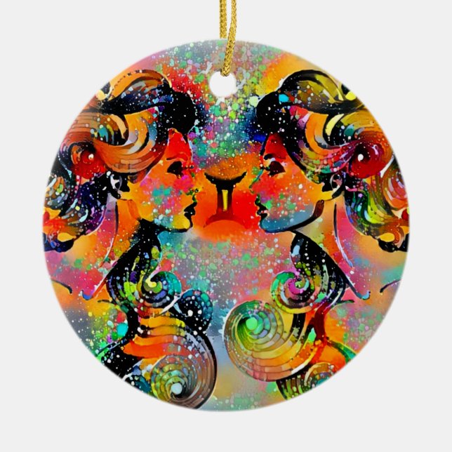 Gemini Tijuana Keramik Ornament (Vorne)