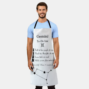 Gemini-To-Do-Liste Schürze