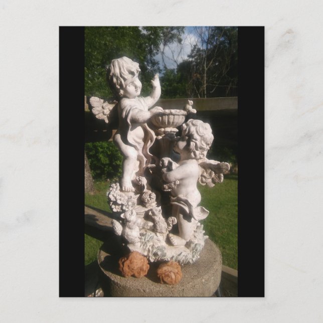 GEMINI TWINS & OKLAHOMA ROSE ROCK POSTCARD POSTKARTE (Vorderseite)