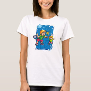 Gemini Twins Tennisspielen im Stars-T - Shirt