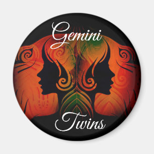 Gemini Twins Zodiac Horoscope - Zeichenmagnet Magnet