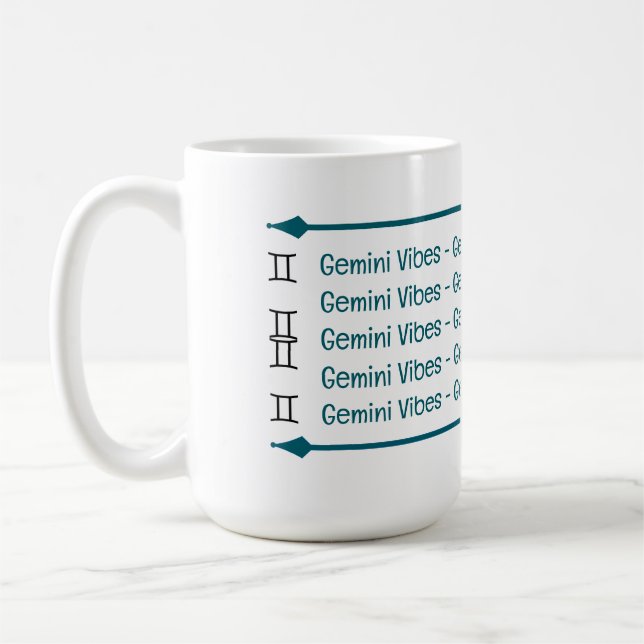 Gemini Vibes Café Mug (Gauche)