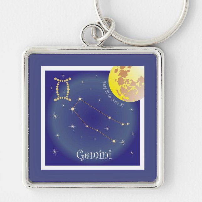 Gemini vom 21. Mai bis 21. Juni 2010 Schlüsselger Schlüsselanhänger (Vorne)