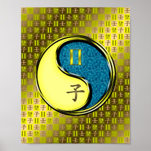 Gemini & Water Rat Poster