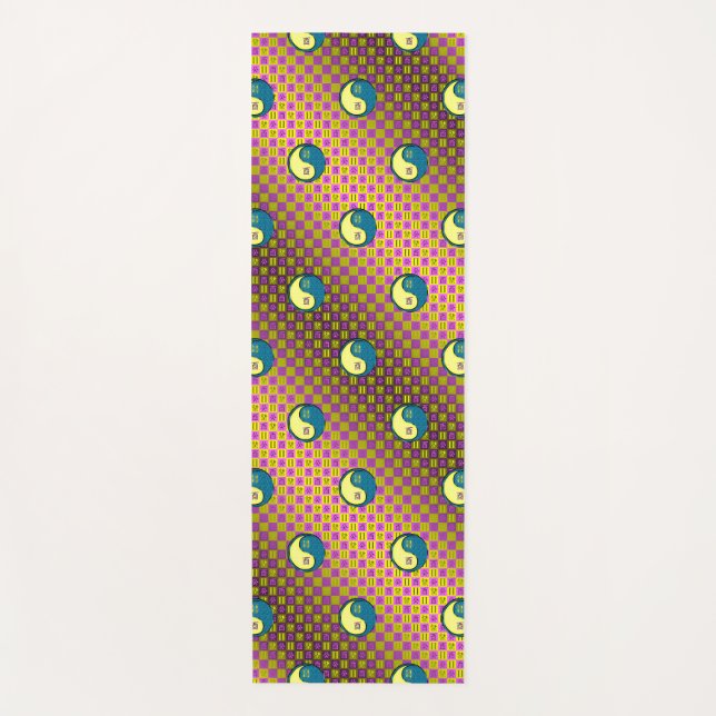 Gemini & Water Runder Yogamatte (Vorderseite)