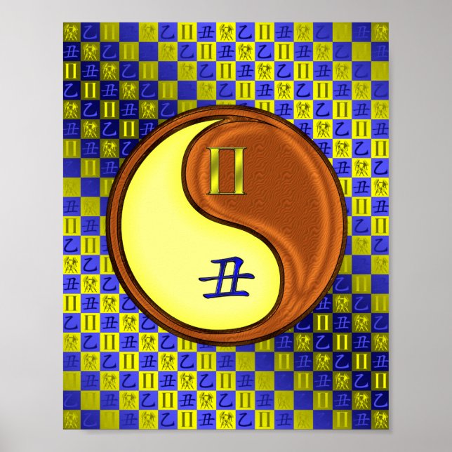 Gemini & Wood Ox Poster (Vorne)