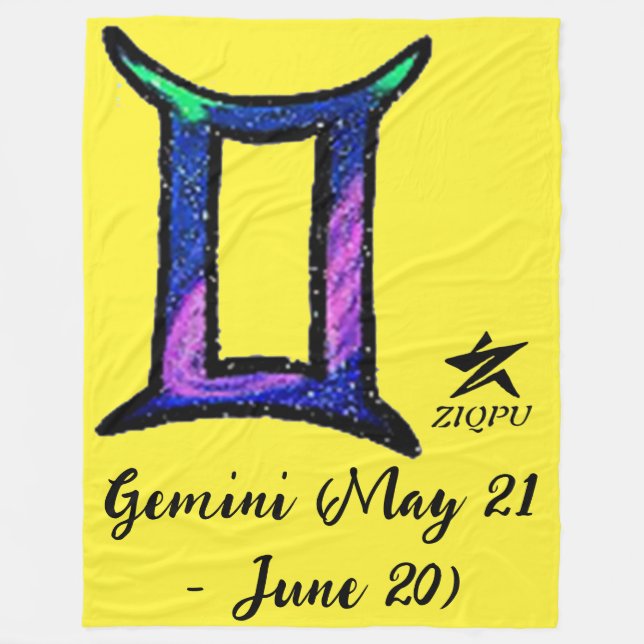 Gemini Wurfdecke Fleecedecke (Vorderseite)