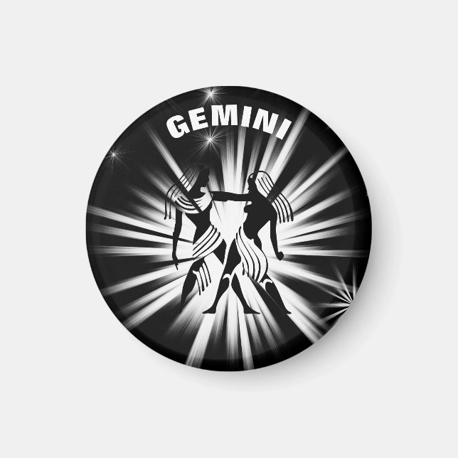 Gemini-Zeichen Magnet (Vorne)