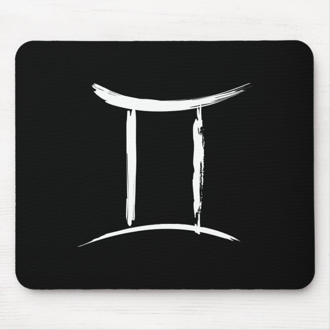 GEMINI Zodiac Astrologie Zeichen Mai Juni Geburtst Mousepad (Vorne)
