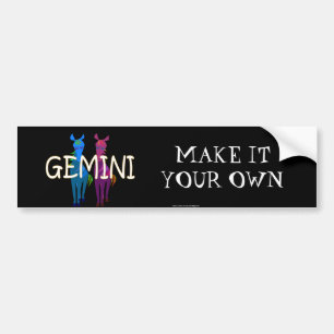 Gemini zodiac autoaufkleber