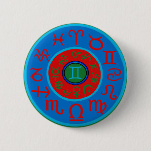 Gemini Zodiac Button