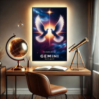 Gemini Zodiac Doves in Harmonie
