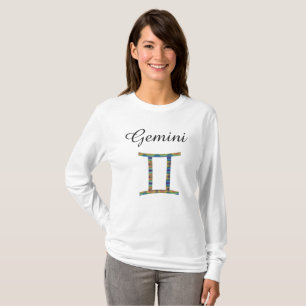 Gemini Zodiac Horoskop Langschläfchen T-Shirt