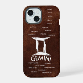Gemini Zodiac Horoskop Typ iPhone 15 Hülle