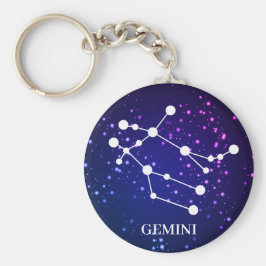 Gemini-Zodiac-Konstellation Schlüsselanhänger