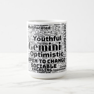 Gemini Zodiac Mot Cloud Inspiration Mug