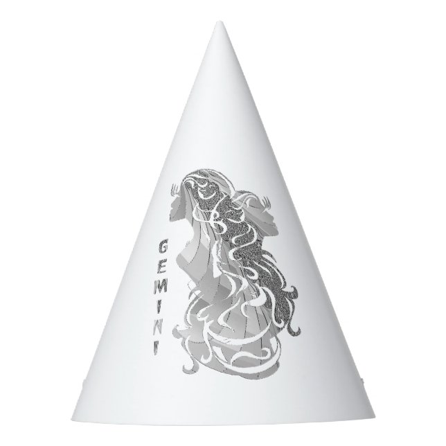 Gemini Zodiac Partyhütchen (Vorderseite)