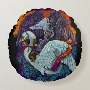 Gemini~zodiac Rundes Kissen