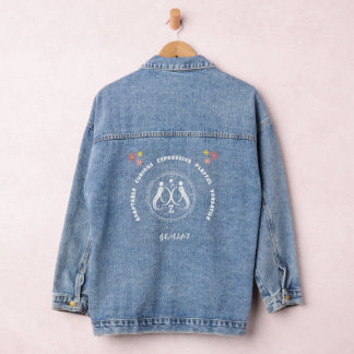 GEMINI Zodiac Sign Denim Jacket Jeansjacke