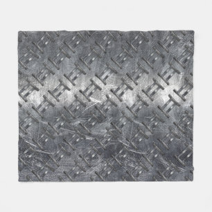Gemini Zodiac Sign Grunge gestörtes Silber Fleecedecke