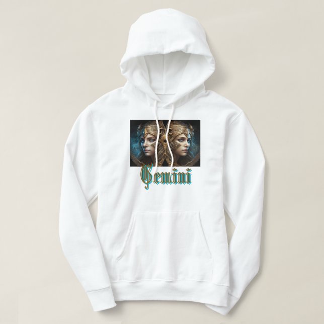 Gemini Zodiac Sign Hoodie (Design vorne)