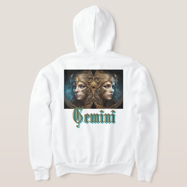 Gemini Zodiac Sign Hoodie (AblageHinten)