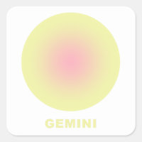 Gemini Zodiac Sign Stilvolle Gradient