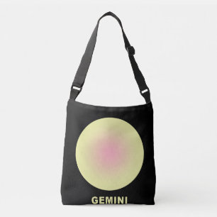 Gemini Zodiac Sign Stilvolle Gradient Tragetaschen Mit Langen Trägern