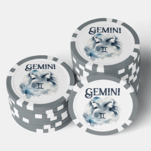 Gemini Zodiac Sign Themed Geburtstagsfeier Pokerchips